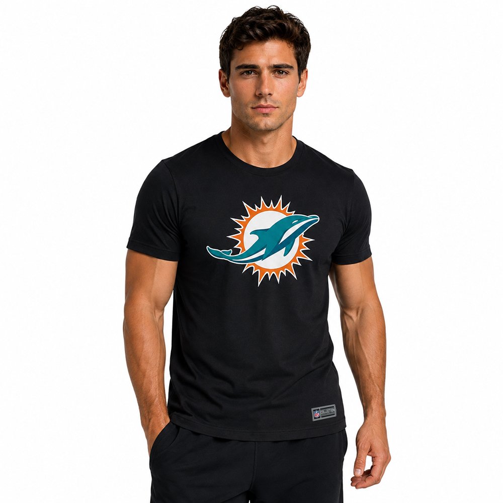 Playera Aficionado Miami Dolphins para Hombre negro