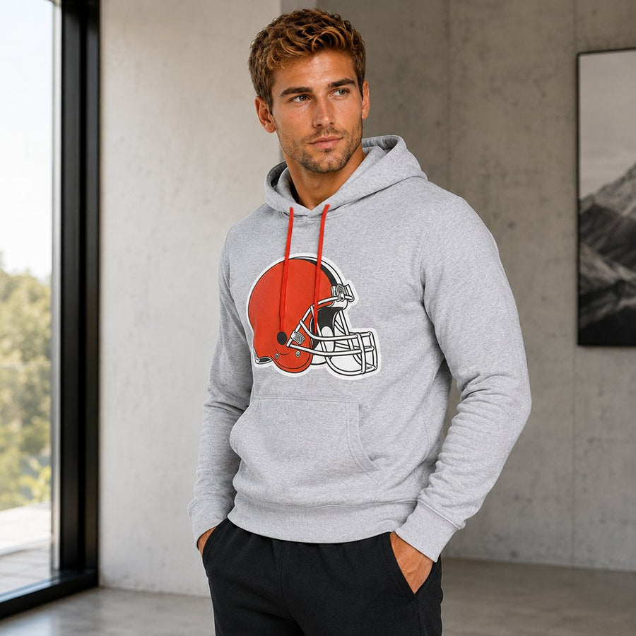 Sudadera Hoodie Cleveland Browns gris jaspe