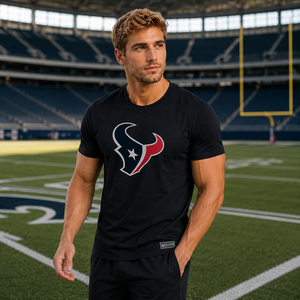 Playera Aficionado Houston Texans para Hombre negro