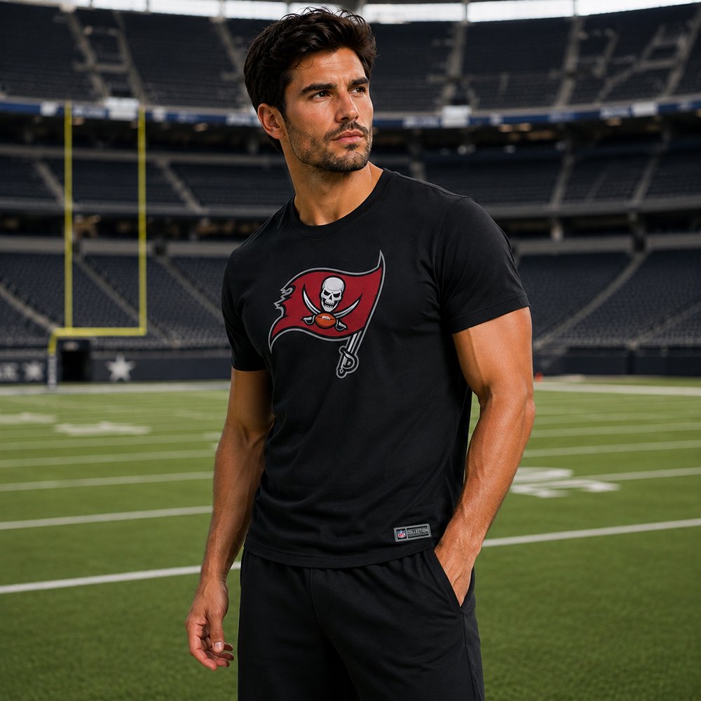 Playera Aficionado Tampa Bay Buccaneers para Hombre negro