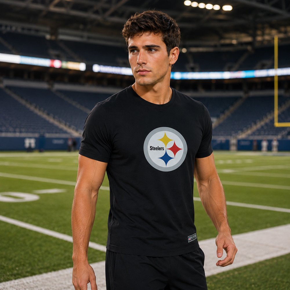 Playera Aficionado Pittsburgh Steelers para Hombre negro