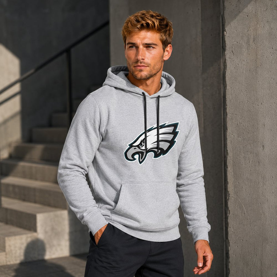 Sudadera Hoodie Philadelphia Eagles gris jaspe