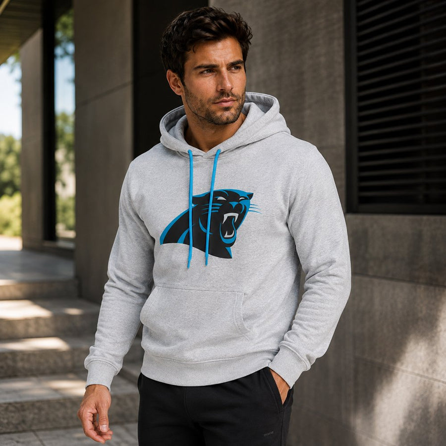 Sudadera Hoodie Carolina Panthers gris jaspe