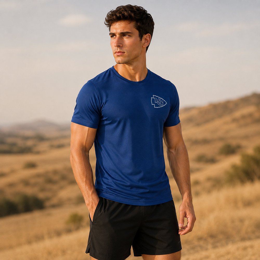 Playera Deportiva Kansas City Chiefs azul marino