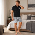 Conjunto Pijama Las Vegas Raiders Short negro y gris
