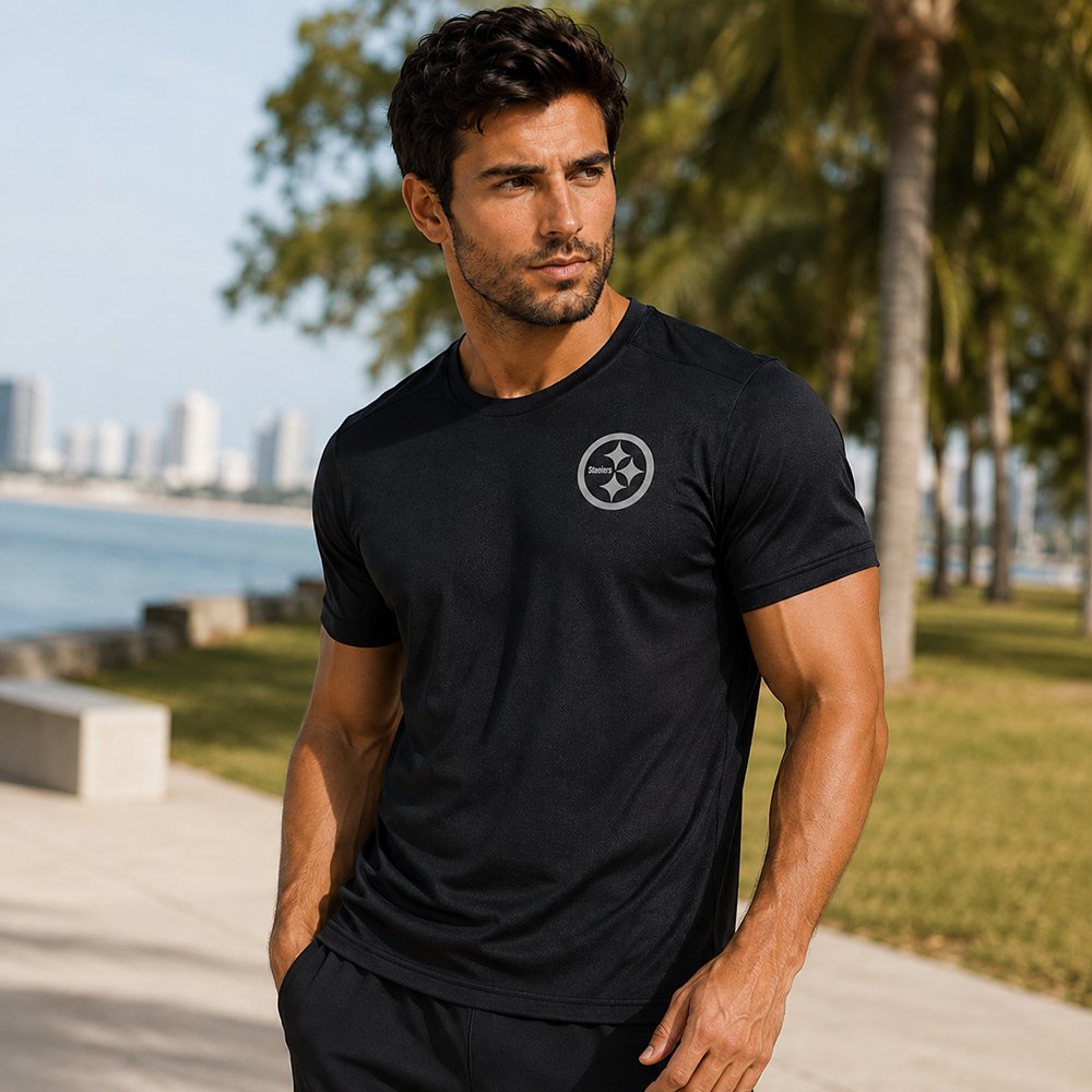 Playera Deportiva Pittsburgh Steelers negro