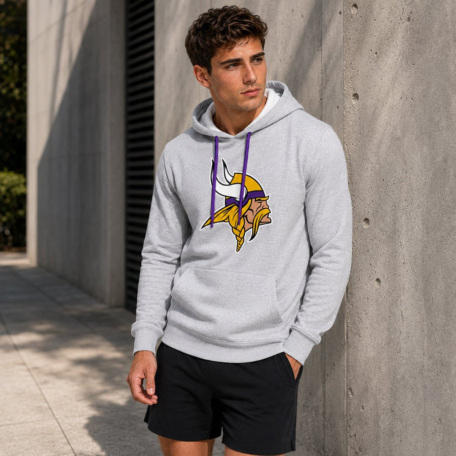 Sudadera Hoodie Minnesota Vikings gris jaspe