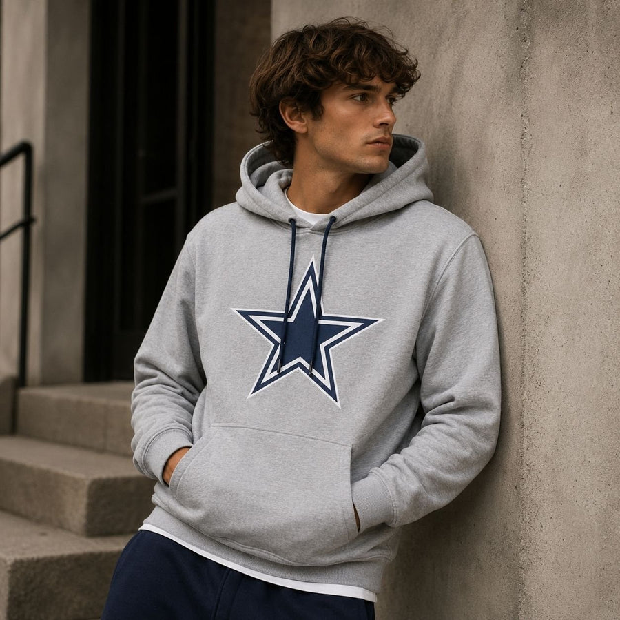 Sudadera Hoodie Dallas Cowboys gris jaspe