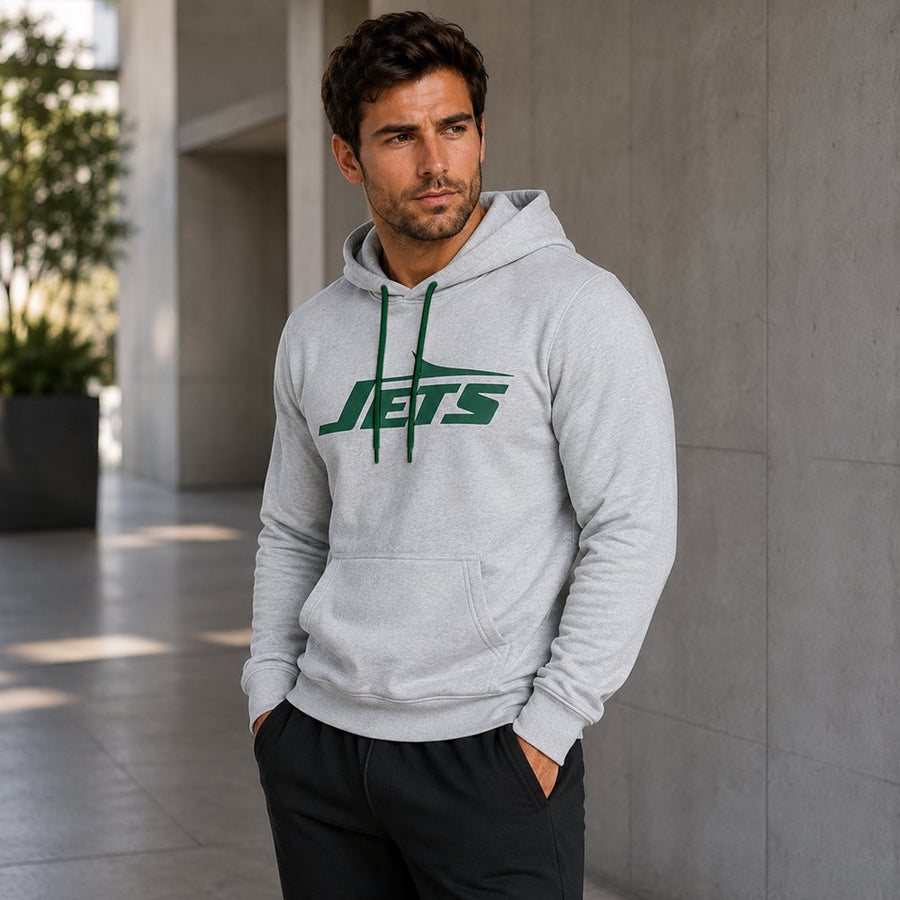 Sudadera Hoodie New York Jets gris jaspe