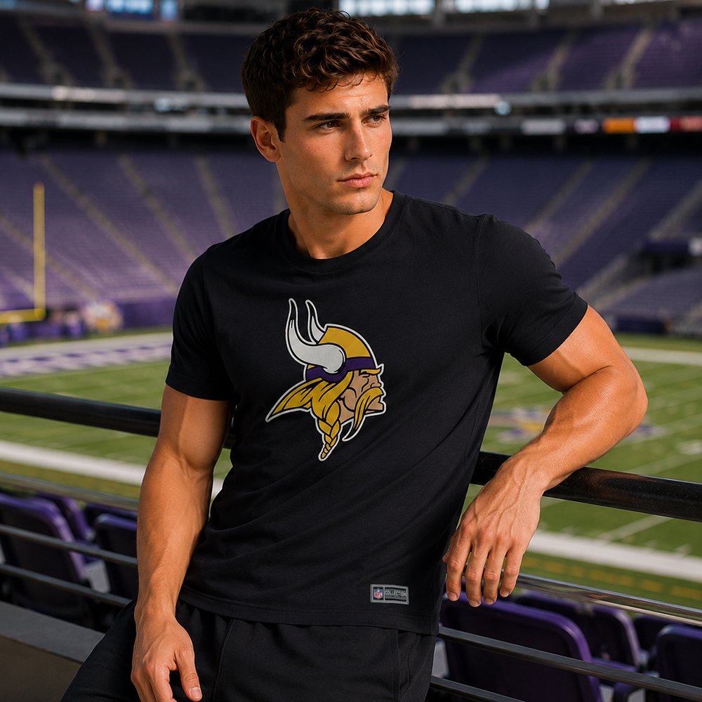 Playera Aficionado Minnesota Vikings para Hombre negro