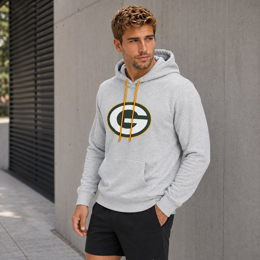 Sudadera Hoodie Green Bay Packers gris jaspe