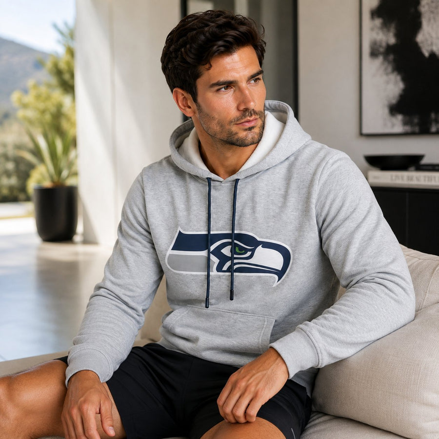 Sudadera Hoodie Seattle Seahawks gris jaspe
