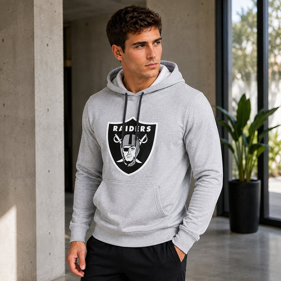 Sudadera Hoodie Las Vegas Raiders gris jaspe
