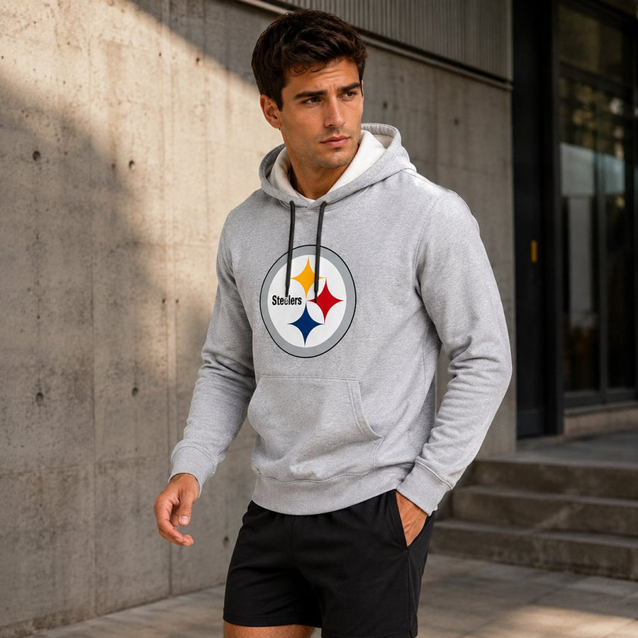 Sudadera Hoodie Pittsburgh Steelers gris jaspe
