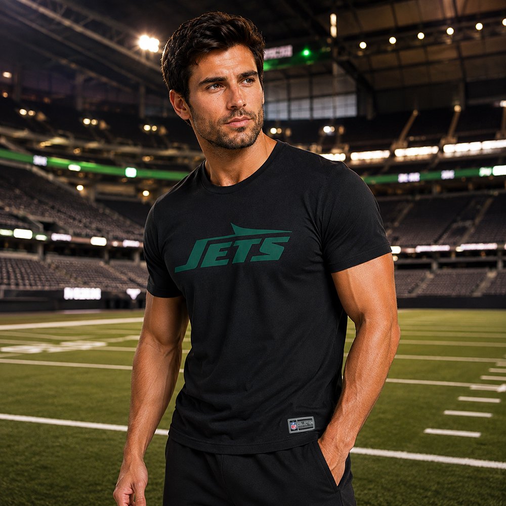 Playera Aficionado New York Jets para Hombre negro