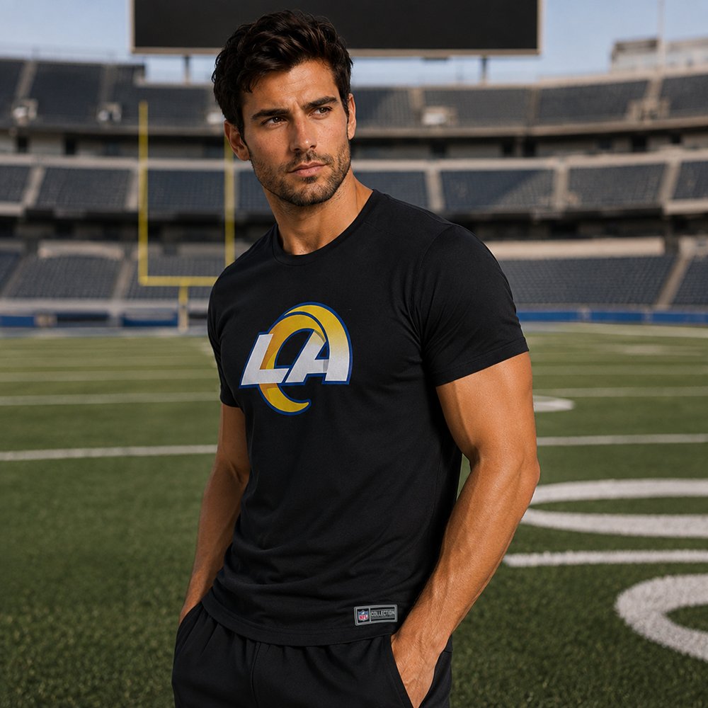 Playera Aficionado Los Angeles Rams para Hombre negro