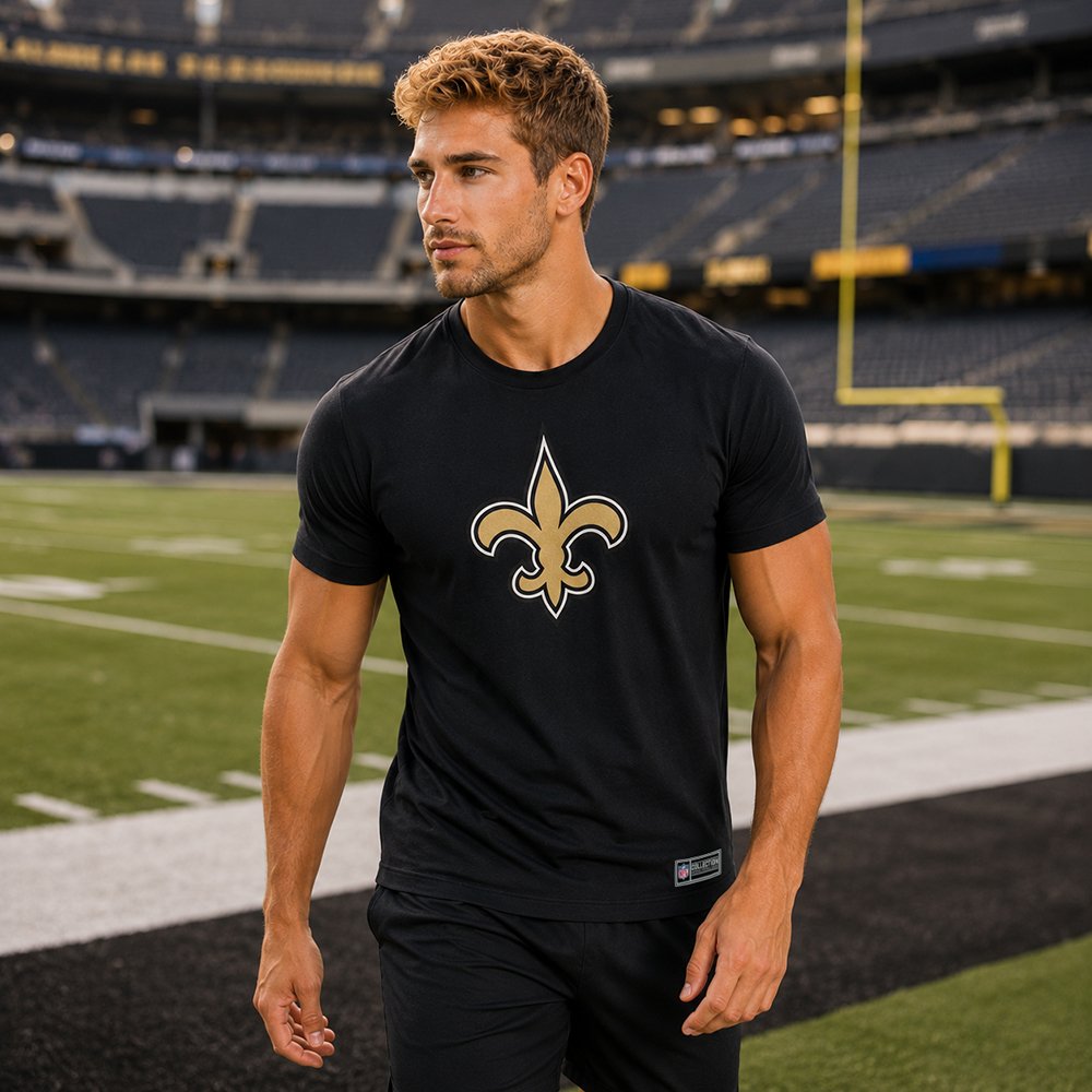 Playera Aficionado New Orleans Saints para Hombre negro