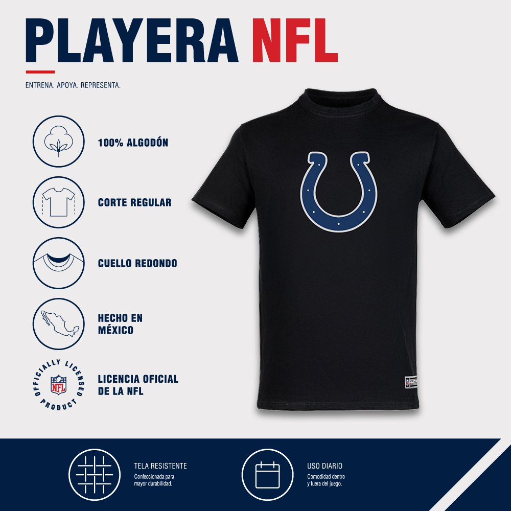Playera Aficionado Indianapolis Colts para Hombre negro