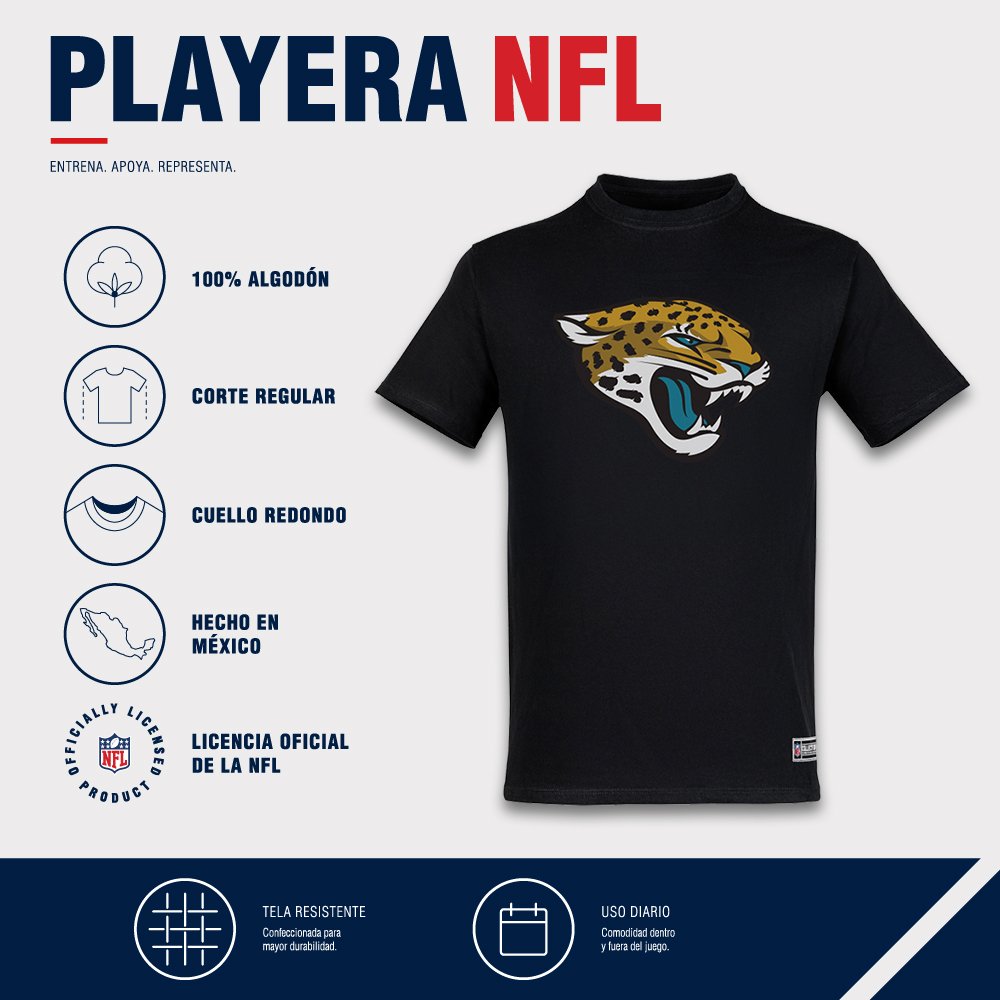 Playera Aficionado Jacksonville Jaguars para Hombre negro