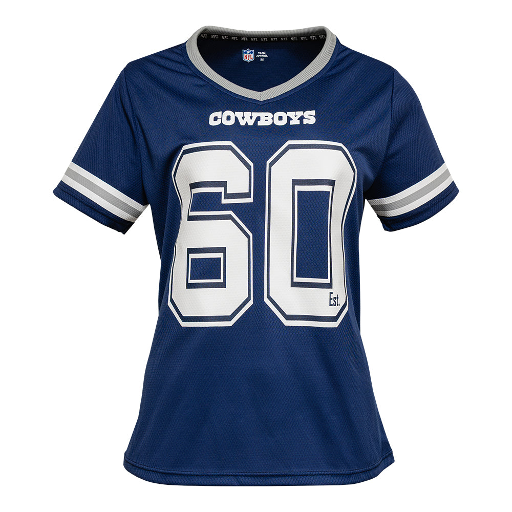 Playera Oficial Dallas Cowboys para Mujer azul marino