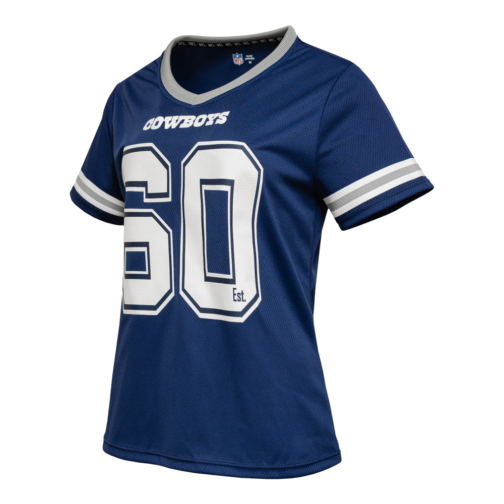 Playera Oficial Dallas Cowboys para Mujer azul marino