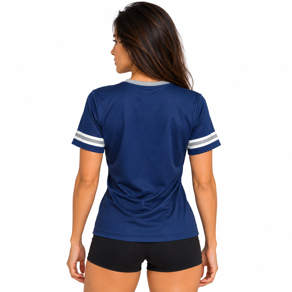 Playera Oficial Dallas Cowboys para Mujer azul marino