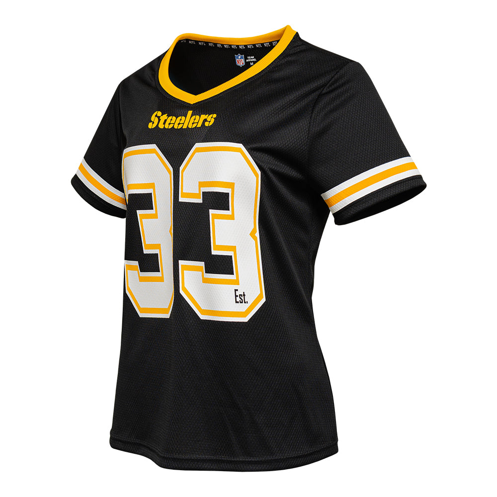 Playera Oficial Pittsburgh Steelers para Mujer negro