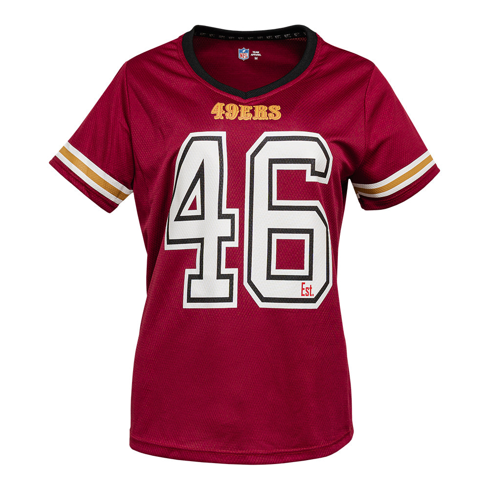 Playera Oficial San Francisco 49ers para Mujer rojo