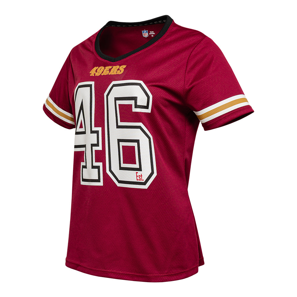 Playera Oficial San Francisco 49ers para Mujer rojo