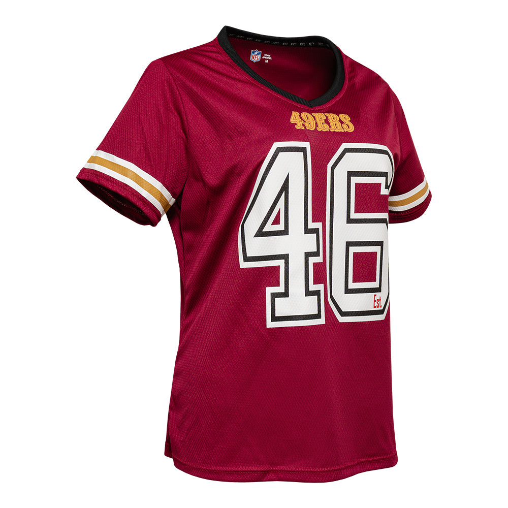 Playera Oficial San Francisco 49ers para Mujer rojo