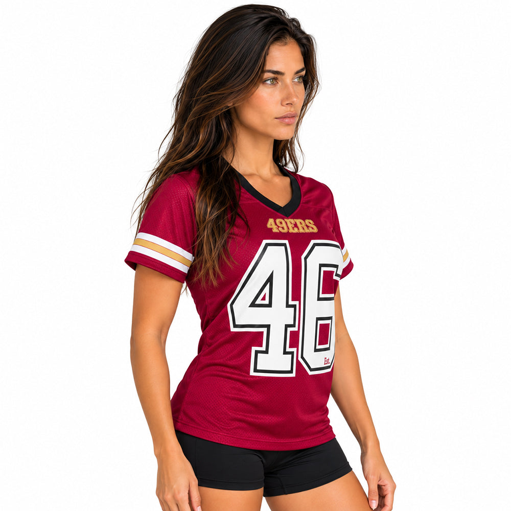Playera Oficial San Francisco 49ers para Mujer rojo