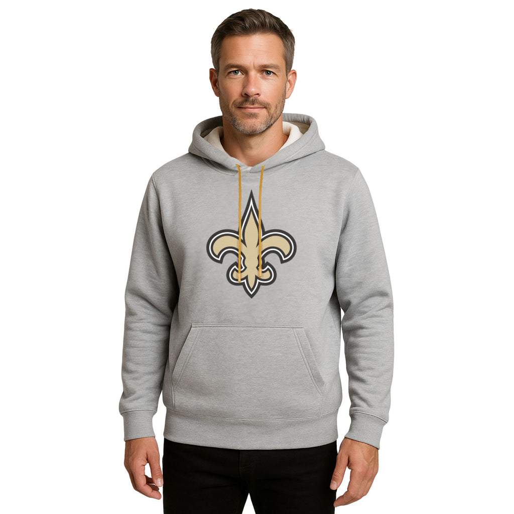 NFL Sudadera Hoodie New Orleans Saints Gris para Hombre
