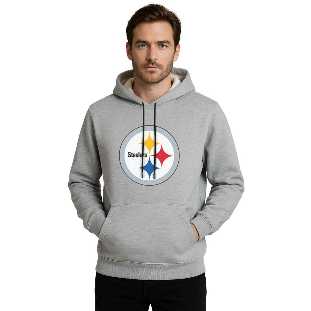 NFL Sudadera Hoodie Pittsburgh Steelers Gris para Hombre