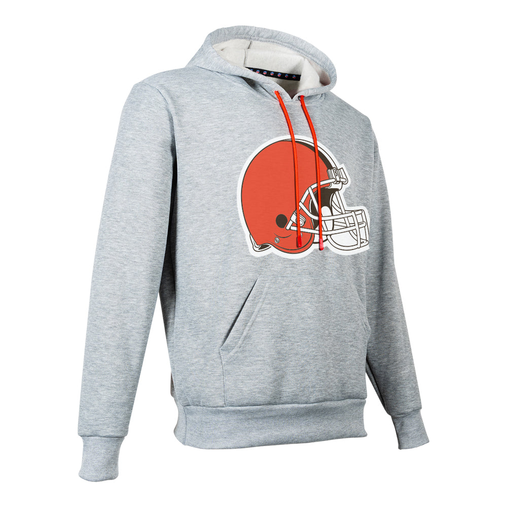 NFL Sudadera Hoodie Cleveland Browns Gris para Hombre