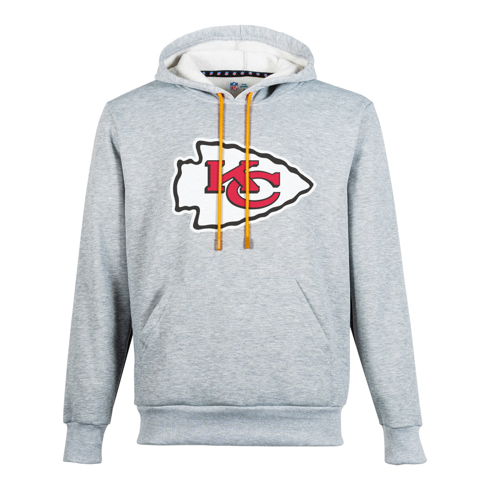 NFL Sudadera Hoodie Kansas City Chiefs Gris para Hombre