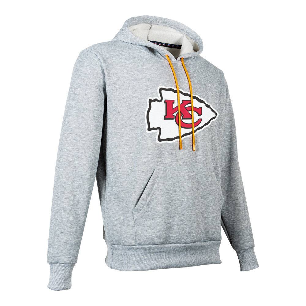 NFL Sudadera Hoodie Kansas City Chiefs Gris para Hombre