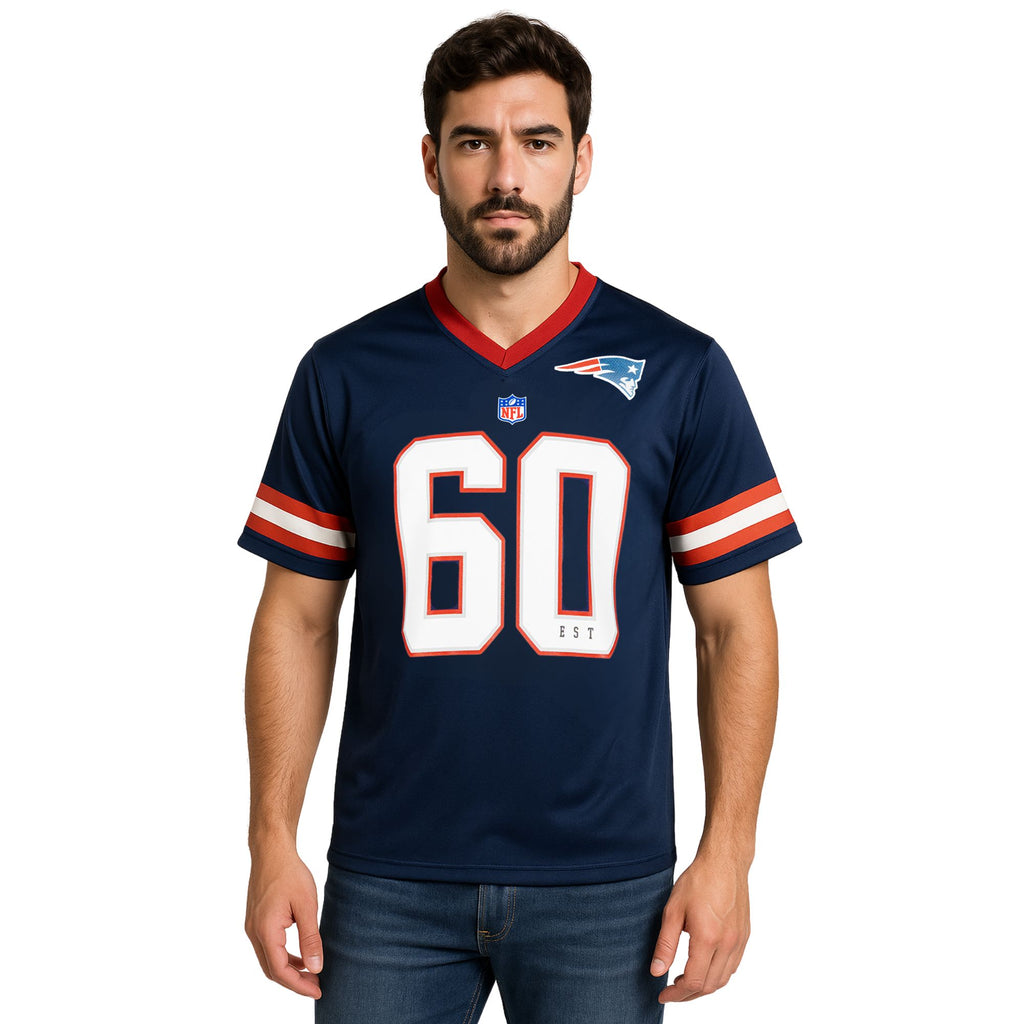 NFL Playera Oficial New England Patriots Marino de Hombre
