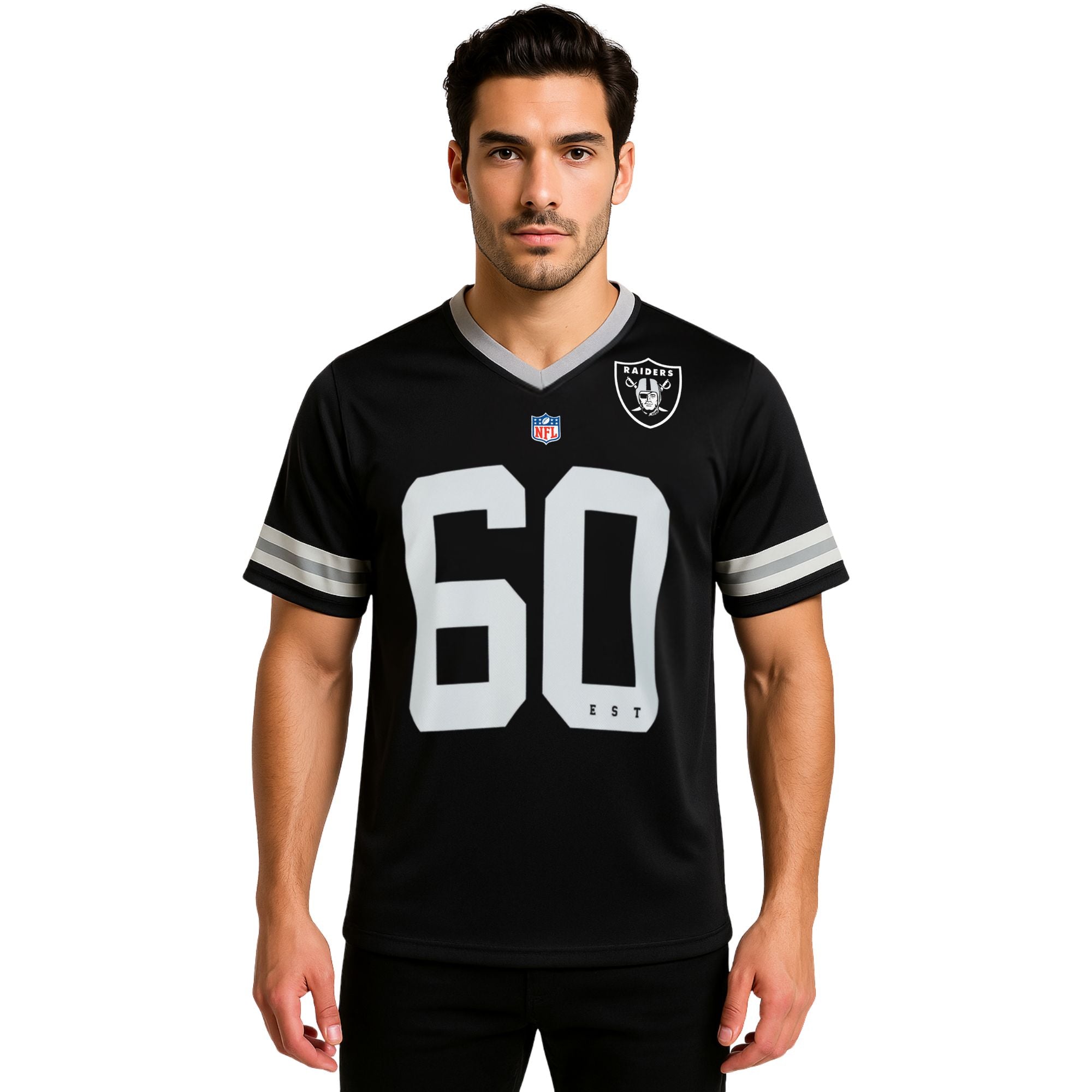 NFL Playera Oficial Las Vegas Raiders Negro de Hombre
