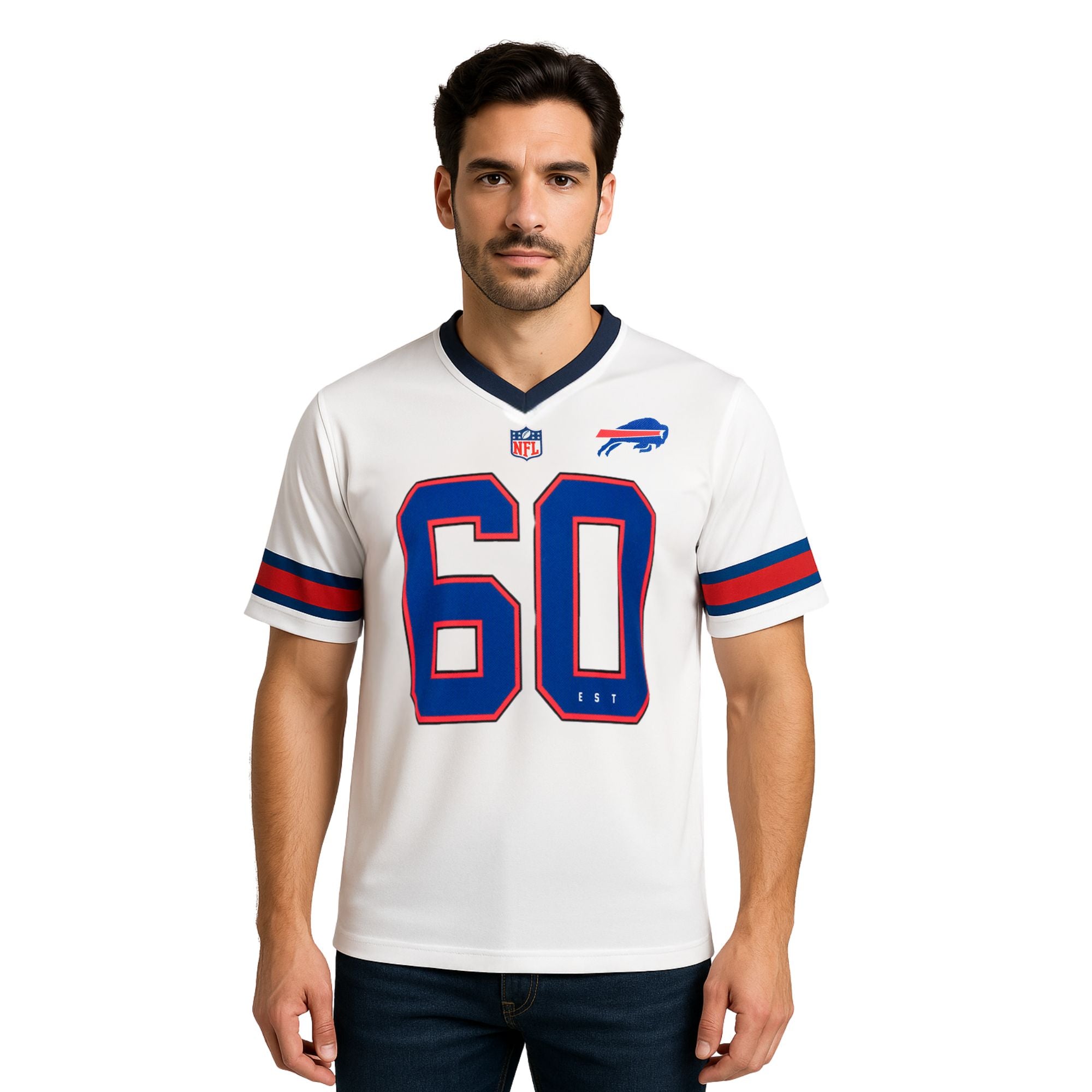 NFL Playera Oficial Buffalo Bills Blanco para Hombre
