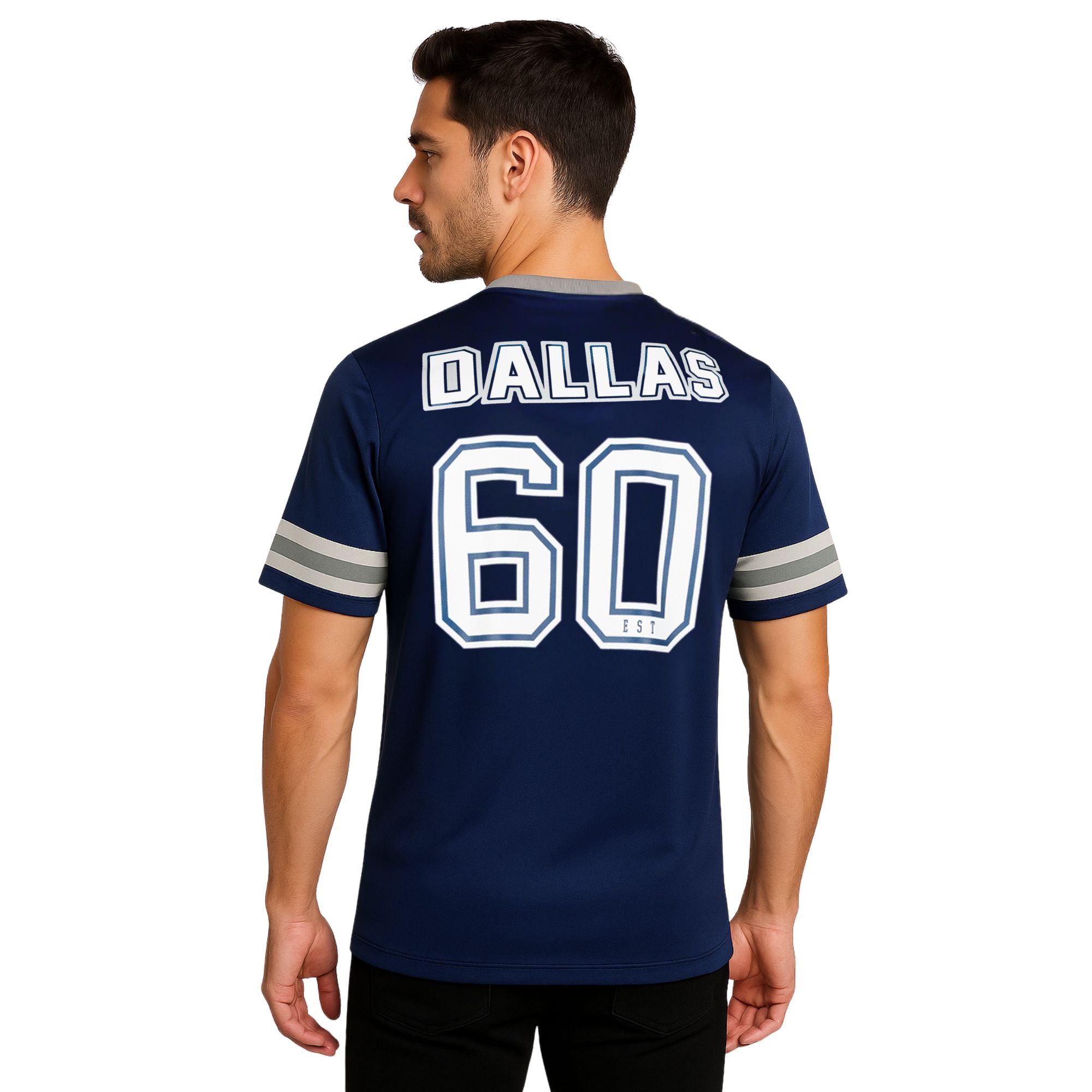 NFL Playera Oficial Dallas Cowboys Azul Marino de Hombre
