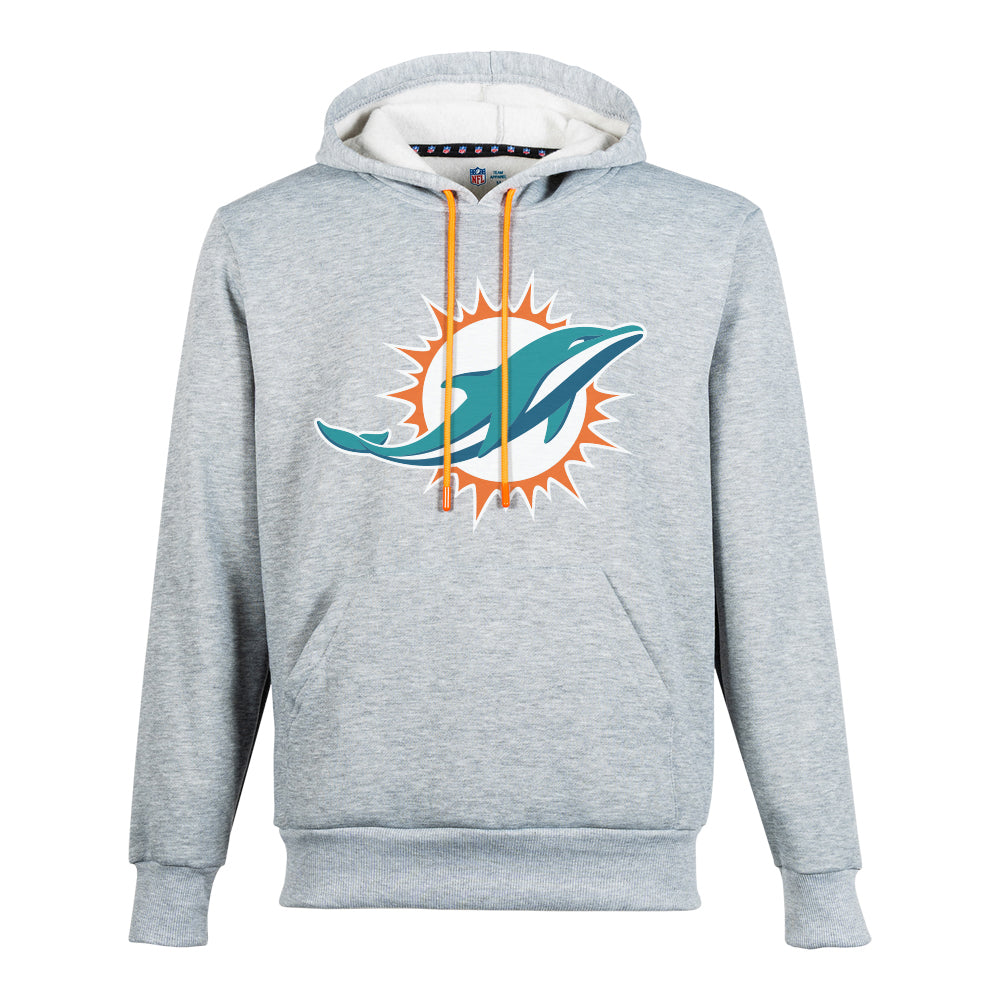 NFL Sudadera Hoodie Miami Dolphins Gris para Hombre