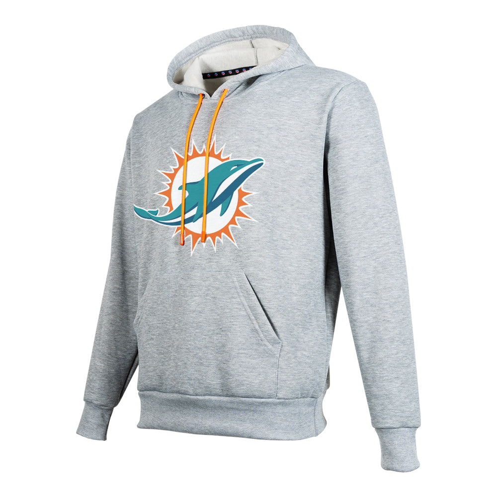 NFL Sudadera Hoodie Miami Dolphins Gris para Hombre
