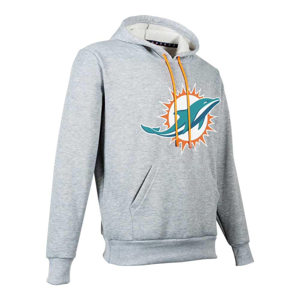 NFL Sudadera Hoodie Miami Dolphins Gris para Hombre