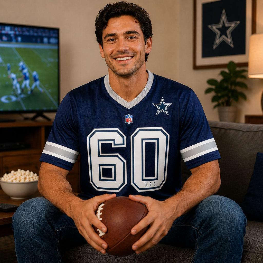 NFL Playera Oficial Dallas Cowboys Azul Marino de Hombre