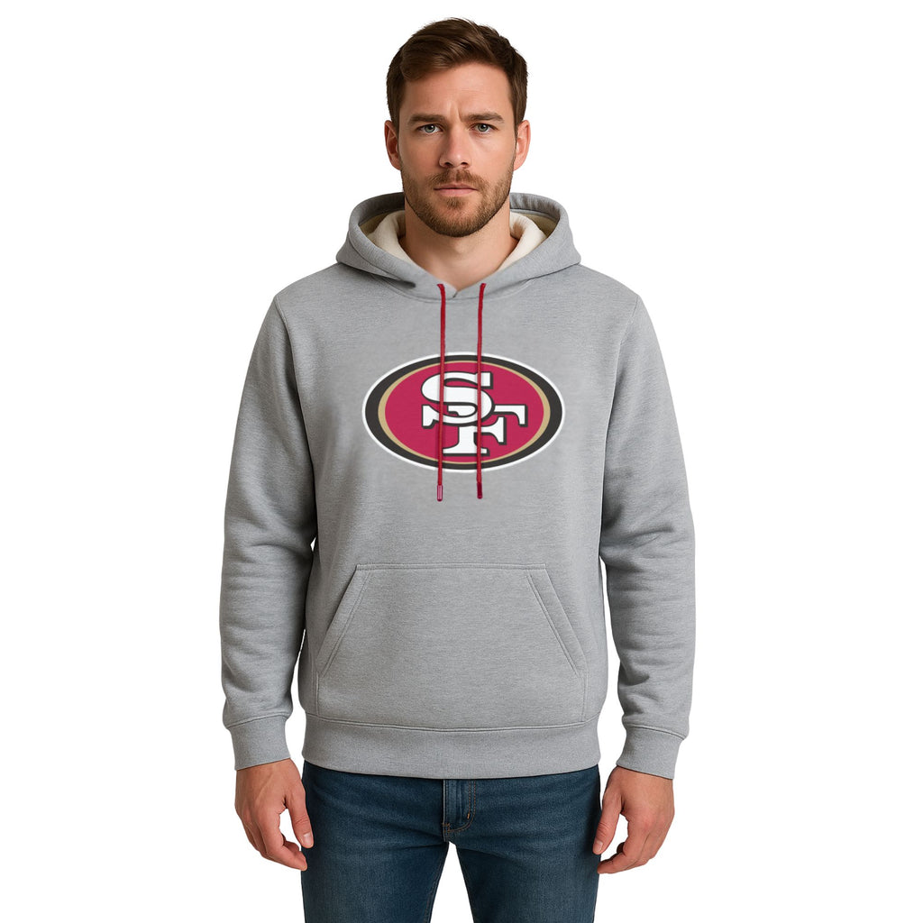 NFL Sudadera Hoodie San Francisco 49ers Gris para Hombre