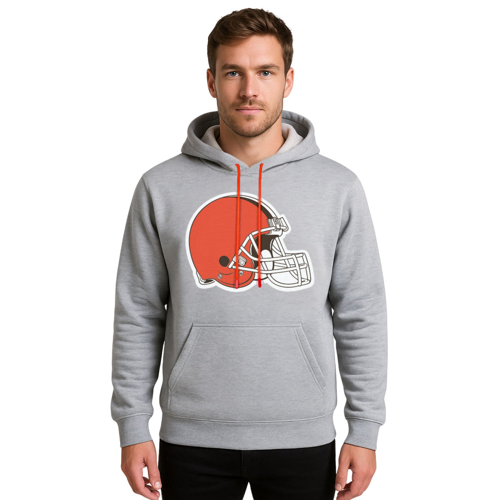 NFL Sudadera Hoodie Cleveland Browns Gris para Hombre