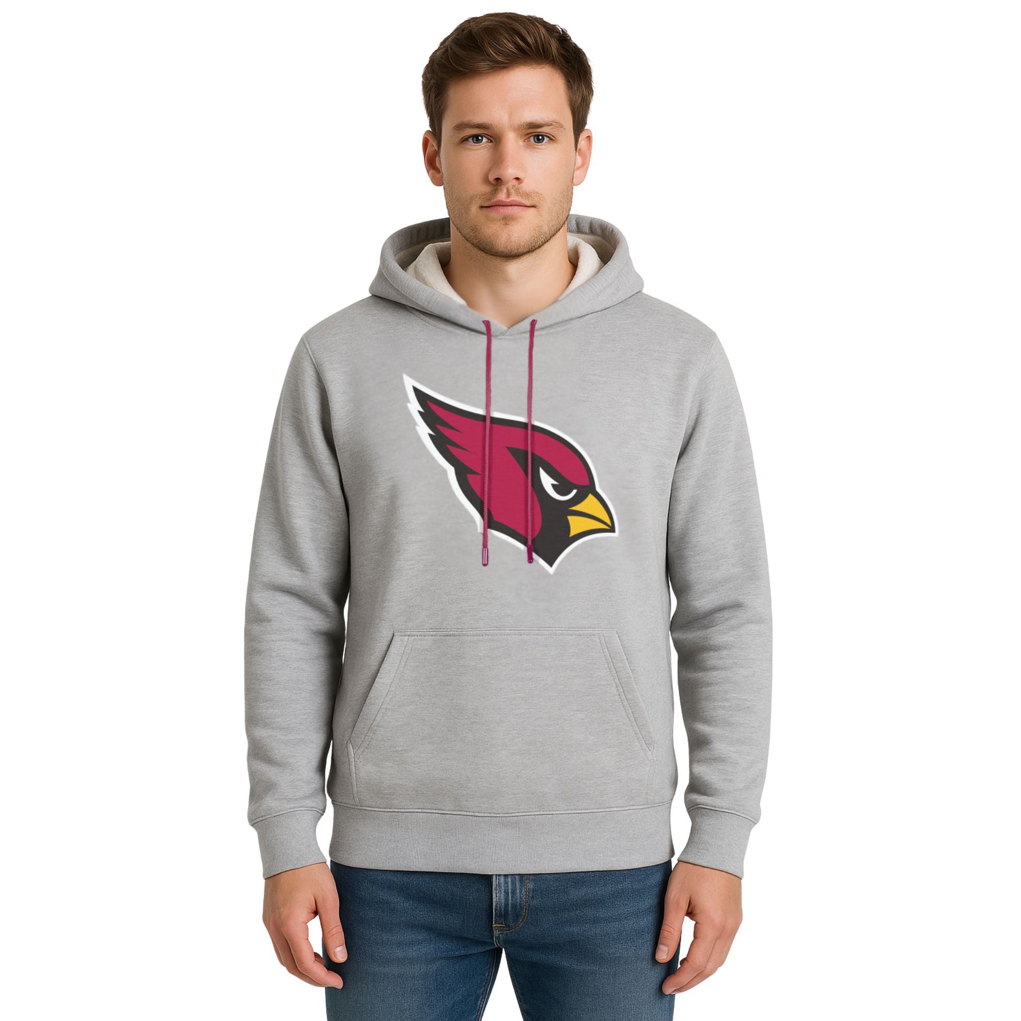 NFL Sudadera Hoodie Arizona Cardinals Gris para Hombre
