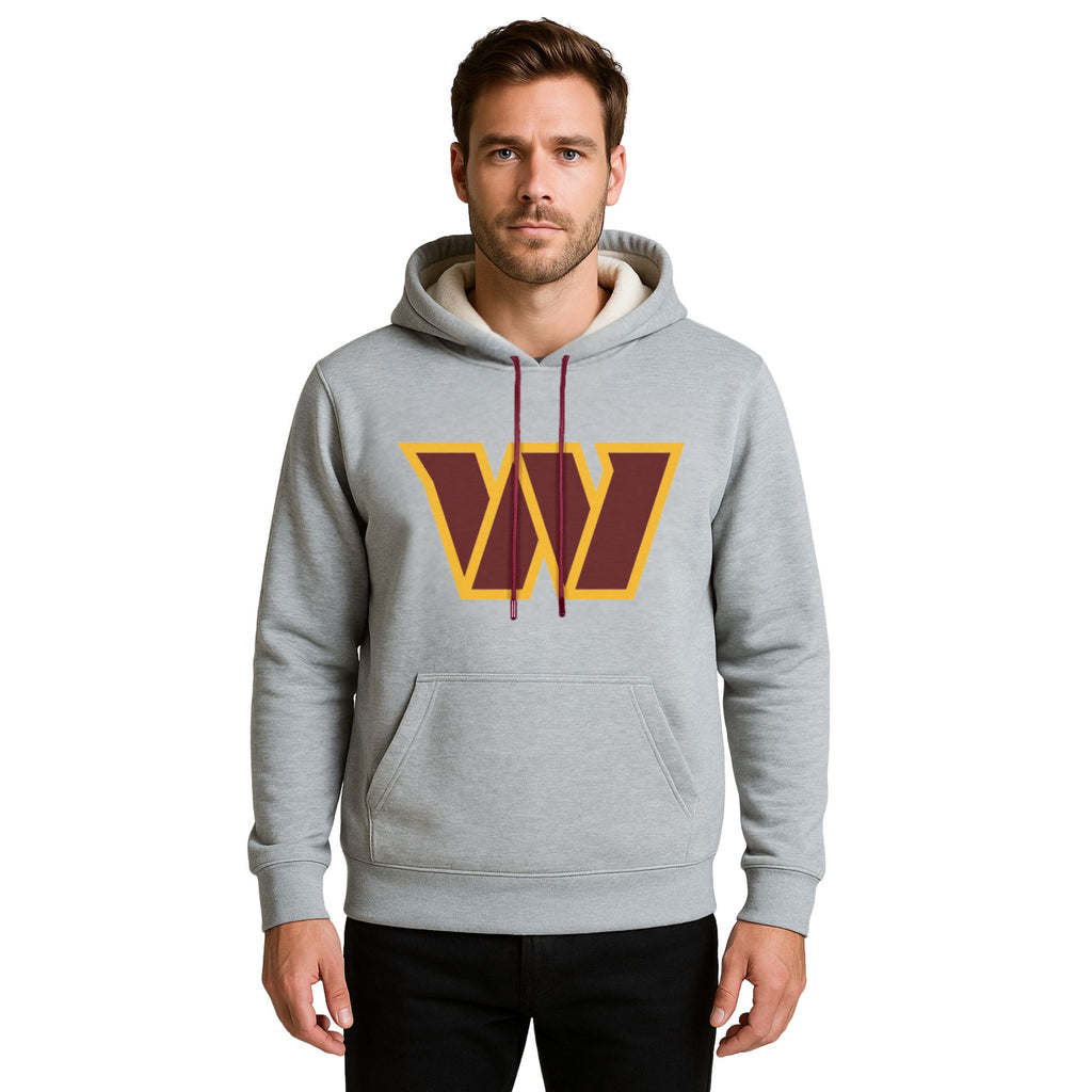 NFL Sudadera Hoodie Washington Commanders Gris para Hombre