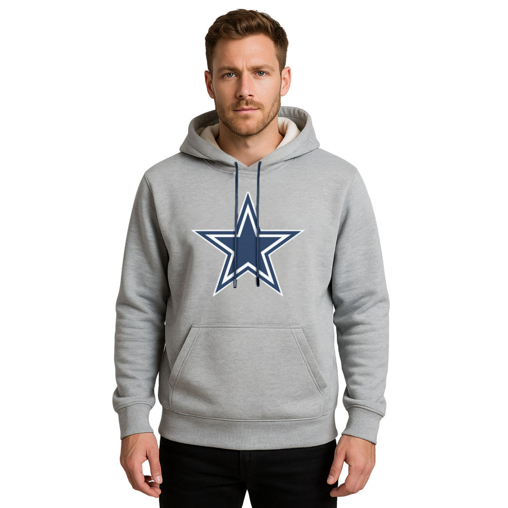 NFL Sudadera Hoodie Dallas Cowboys Gris para Hombre