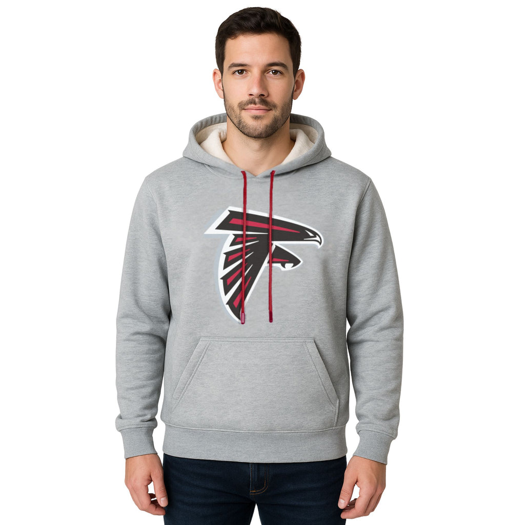 NFL Sudadera Hoodie Atlanta Falcons Gris para Hombre